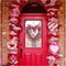 Valentine's Day Wreaths: 15'' Heart Shaped Wreaths for Front Door with 20 LED Pink Red Heart Shaped Berry Door Wreath for Valentine's Day Decorations, Anniversary, Wedding Wall Home Decor Gifts